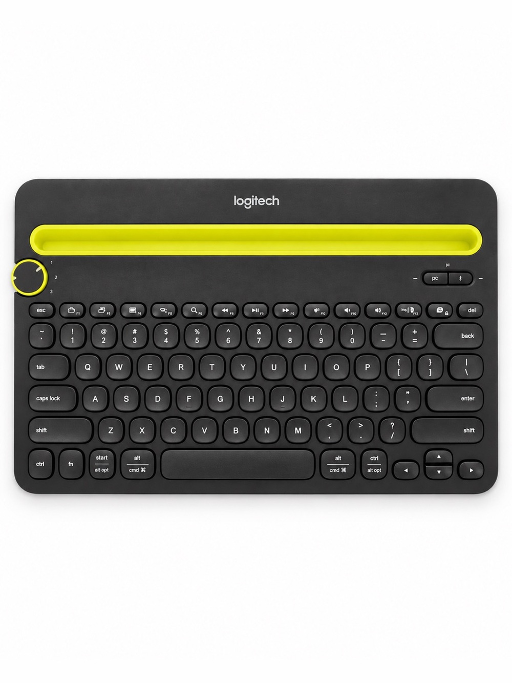 Logitech K480 Bluetooth Multi-Device Keyboard Black Yellow